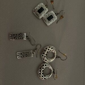 Brighton Silver Earrings LOT